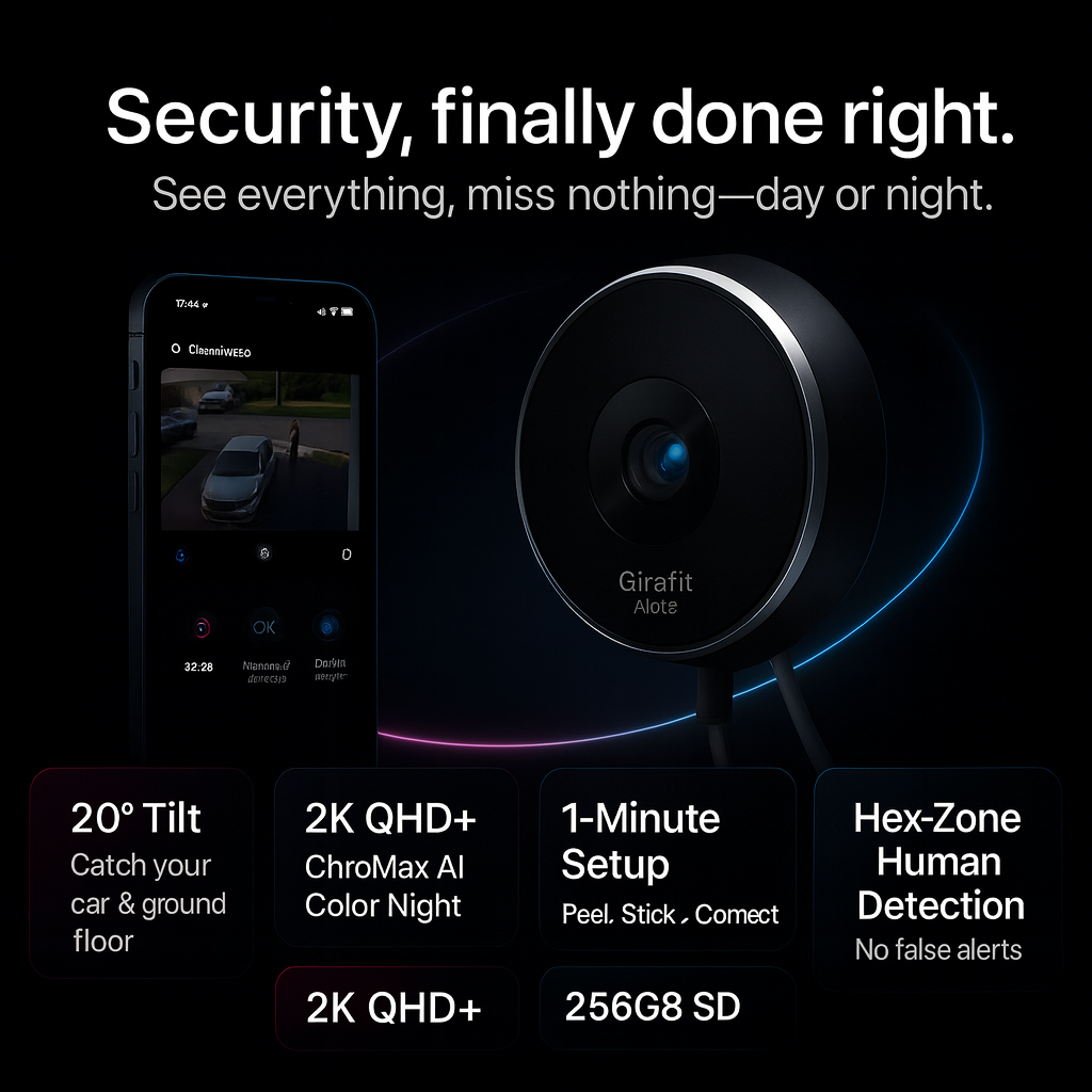 Girafit 2K Second Floor Window Camera