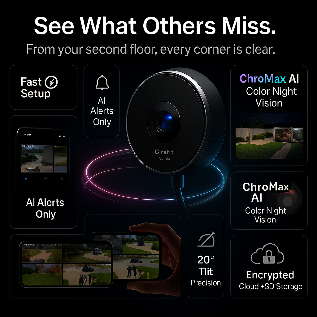 Girafit 2K Second Floor Window Camera